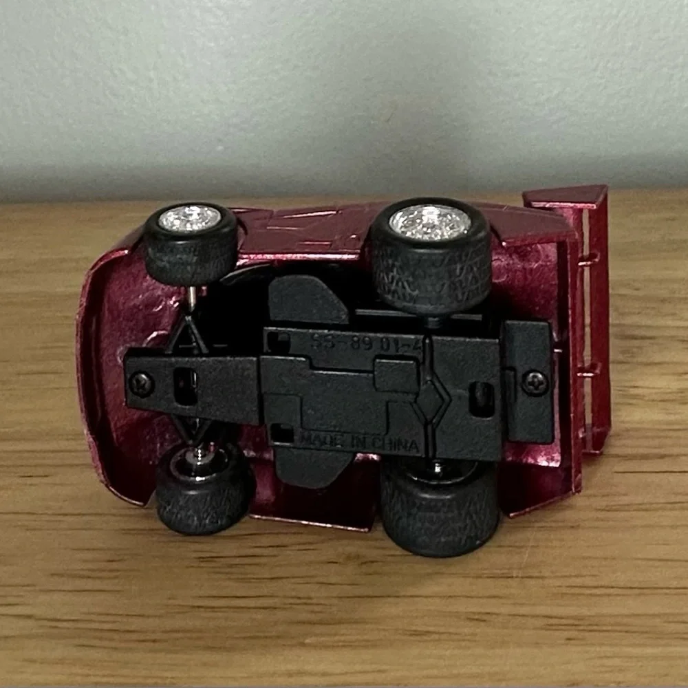 Red Maroon Team A 27‎ Shiny Metal Toy Race Car